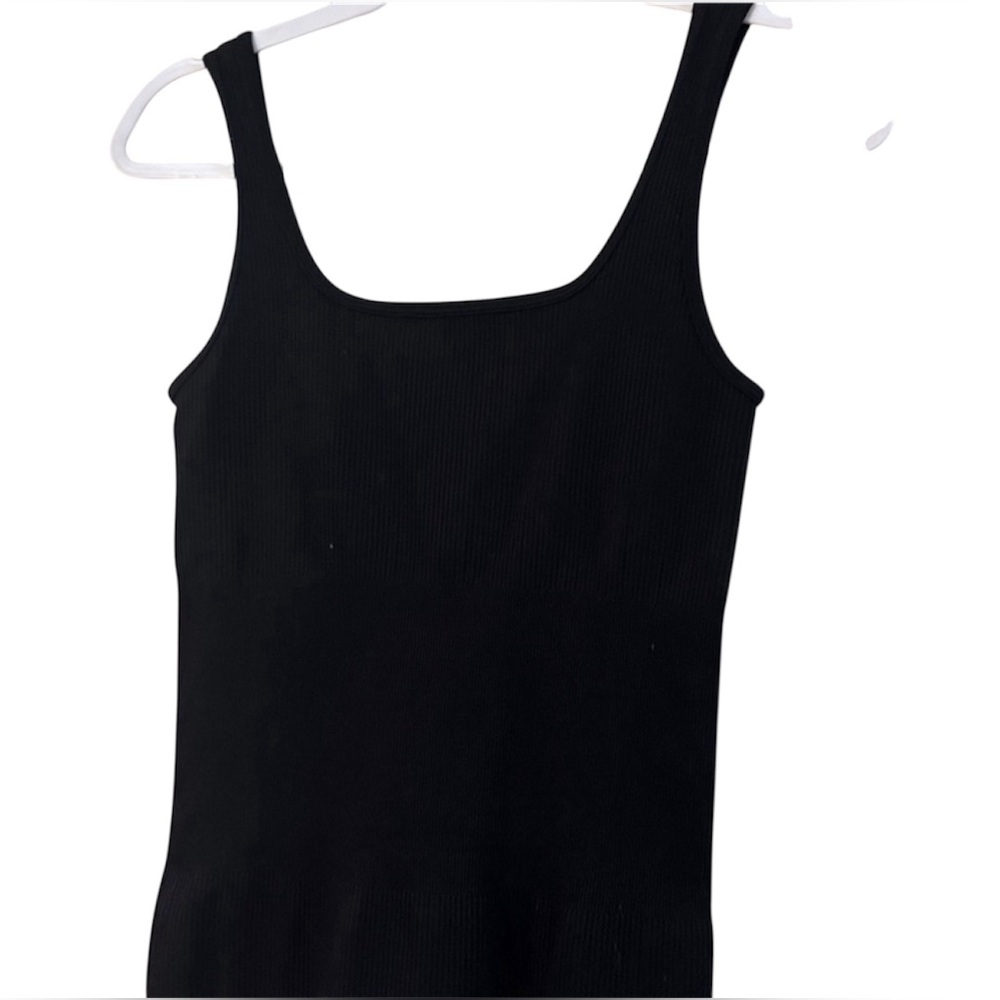 New OQQ Black Ribbed Exercise Workout Activewear Jumpsuit leisurewear yoga - Picture 2 of 6